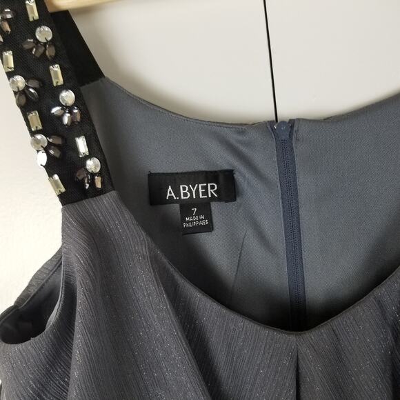 NWT A. Byer Ruffle Shift Midi Dress | M - Picture 7 of 14